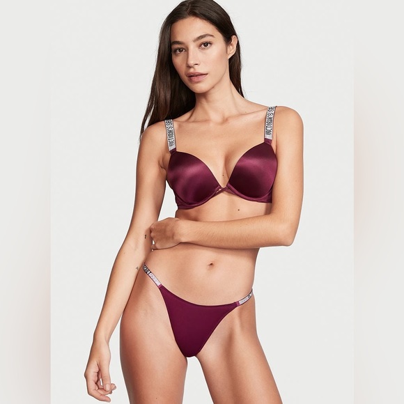 Victoria Secret Bombshell Push-up Shine Strap Bra - Picture 4 of 4